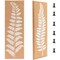 Frameless Cork Bulletin Board with Leaf Printing (7.9 x 23.6 x 0.8 in, 2 Pack)